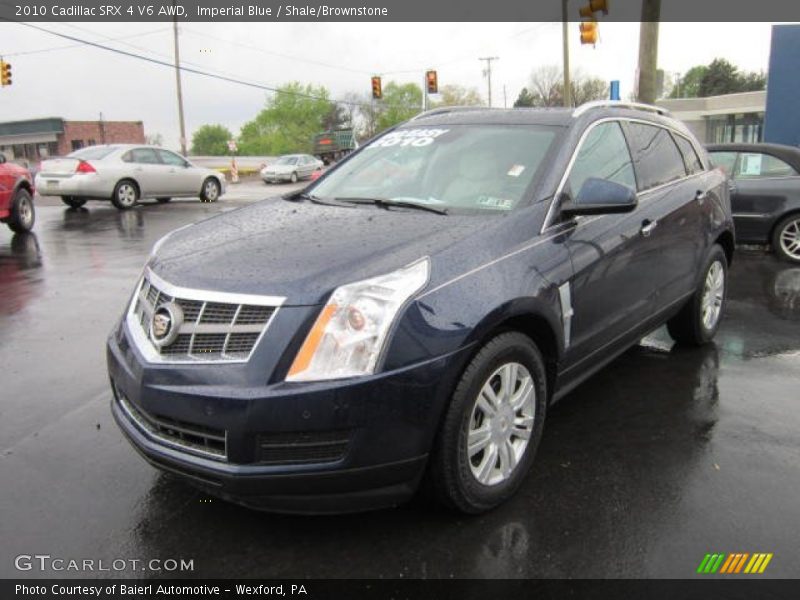 Imperial Blue / Shale/Brownstone 2010 Cadillac SRX 4 V6 AWD