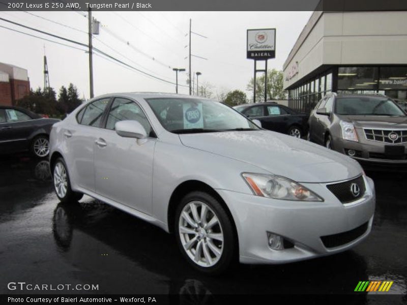 Tungsten Pearl / Black 2007 Lexus IS 250 AWD