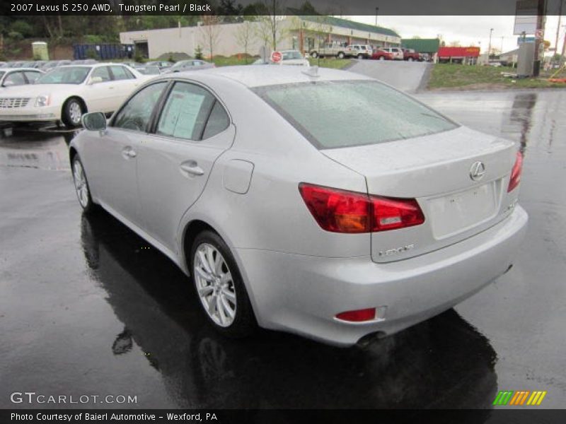 Tungsten Pearl / Black 2007 Lexus IS 250 AWD
