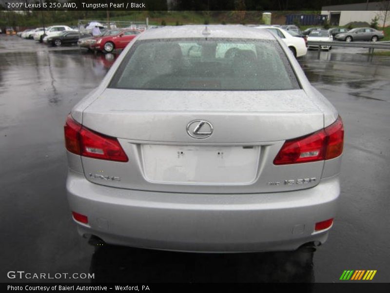 Tungsten Pearl / Black 2007 Lexus IS 250 AWD