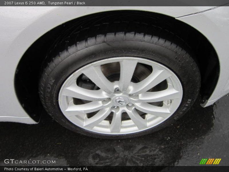 Tungsten Pearl / Black 2007 Lexus IS 250 AWD
