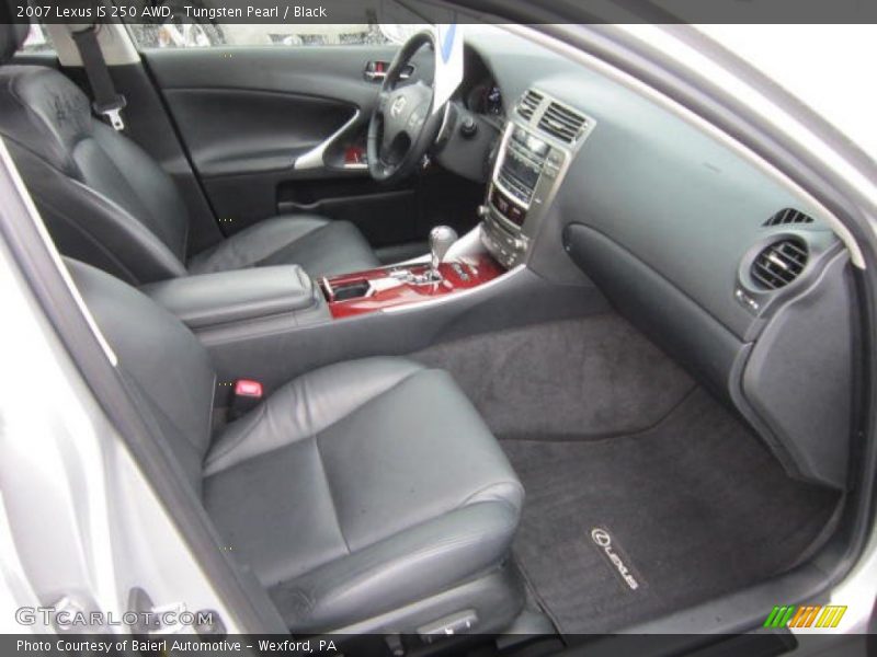 Tungsten Pearl / Black 2007 Lexus IS 250 AWD