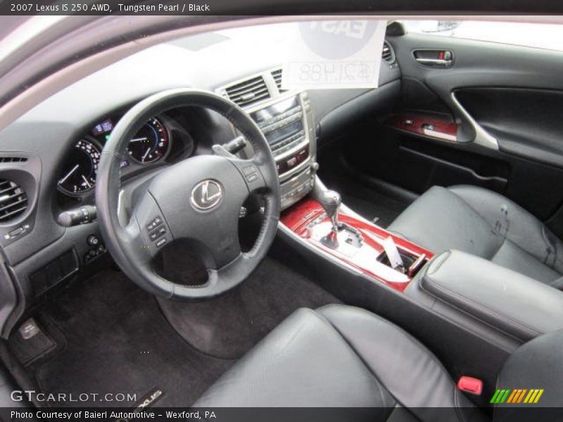 Tungsten Pearl / Black 2007 Lexus IS 250 AWD