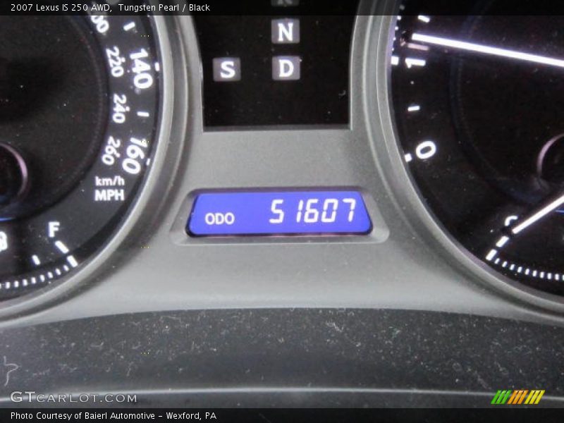 Tungsten Pearl / Black 2007 Lexus IS 250 AWD