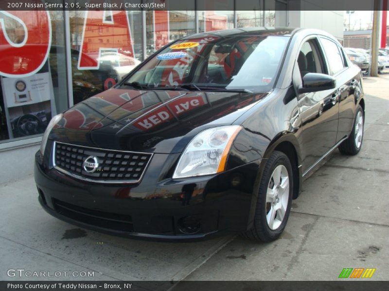 Super Black / Charcoal/Steel 2007 Nissan Sentra 2.0 S