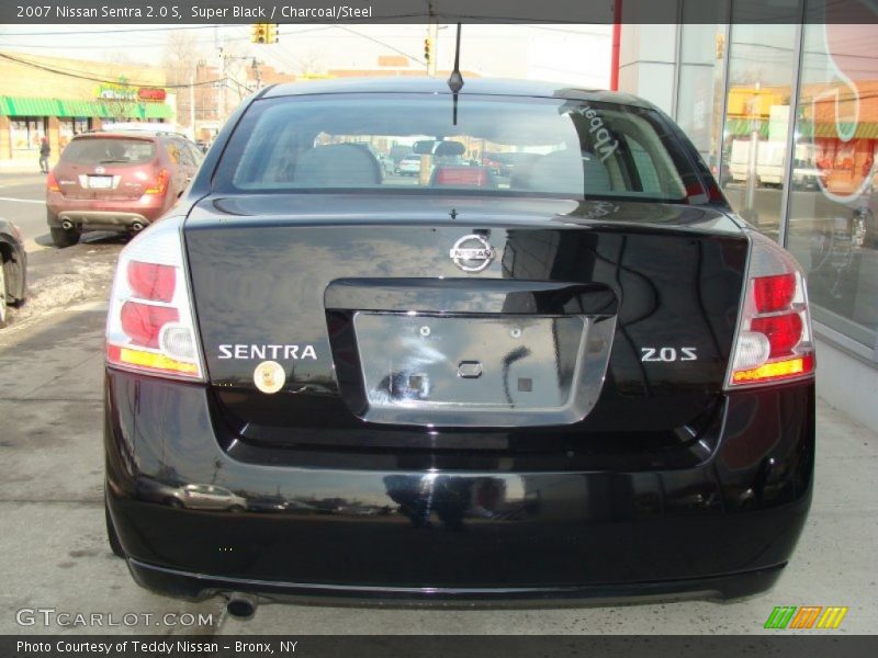 Super Black / Charcoal/Steel 2007 Nissan Sentra 2.0 S
