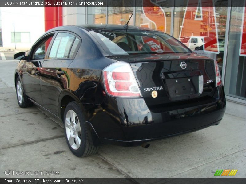 Super Black / Charcoal/Steel 2007 Nissan Sentra 2.0 S