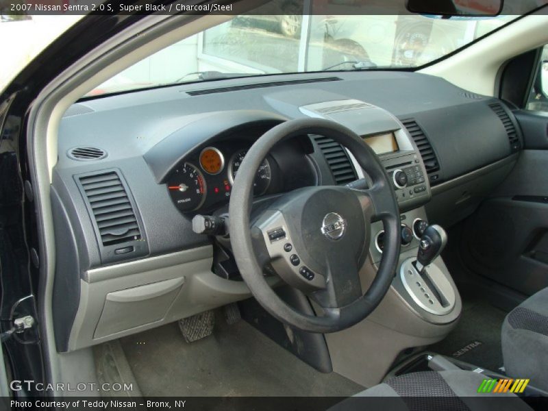 Super Black / Charcoal/Steel 2007 Nissan Sentra 2.0 S