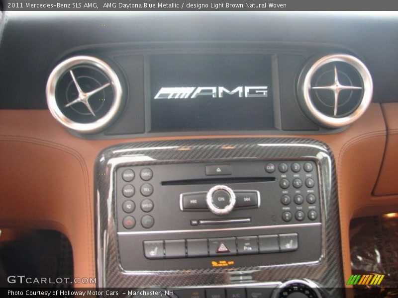 AMG Daytona Blue Metallic / designo Light Brown Natural Woven 2011 Mercedes-Benz SLS AMG