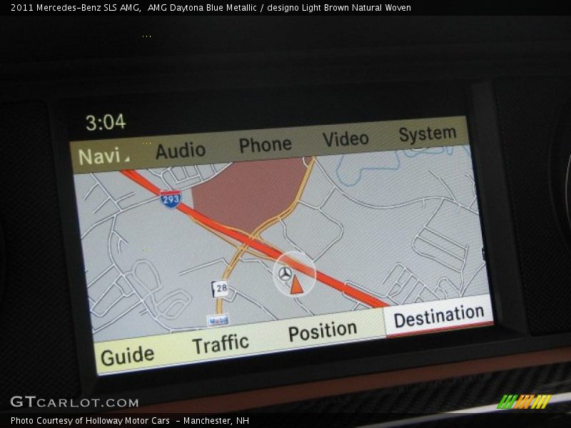 Navigation of 2011 SLS AMG
