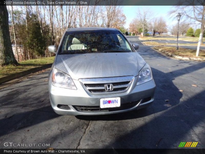 Slate Green Metallic / Olive 2007 Honda Odyssey EX-L