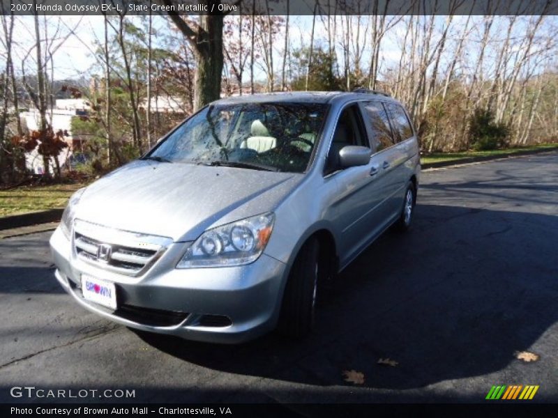 Slate Green Metallic / Olive 2007 Honda Odyssey EX-L