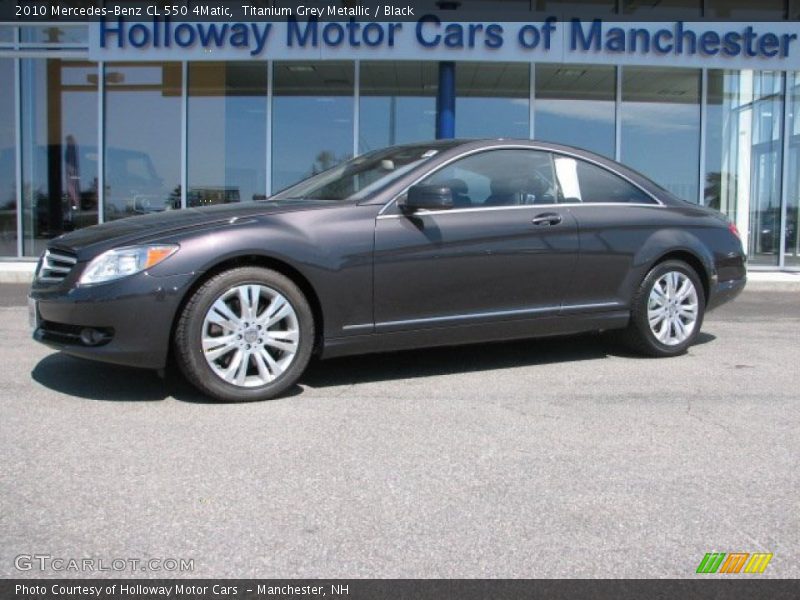 Titanium Grey Metallic / Black 2010 Mercedes-Benz CL 550 4Matic