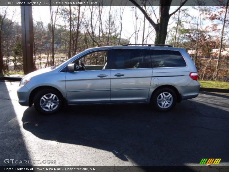 Slate Green Metallic / Olive 2007 Honda Odyssey EX-L