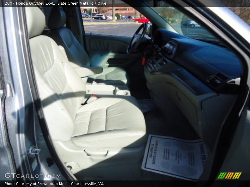 Slate Green Metallic / Olive 2007 Honda Odyssey EX-L