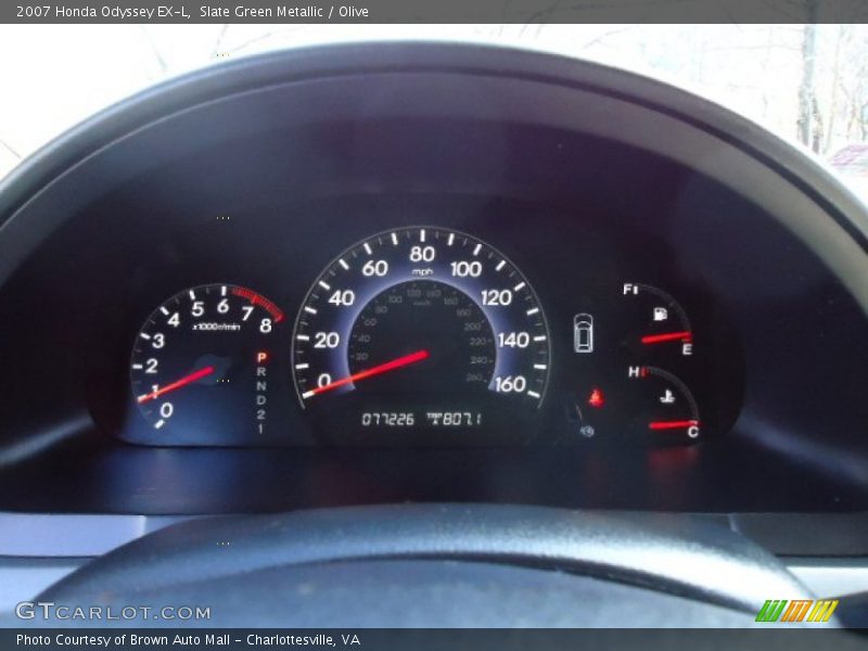 Slate Green Metallic / Olive 2007 Honda Odyssey EX-L