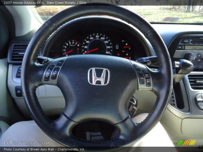Slate Green Metallic / Olive 2007 Honda Odyssey EX-L