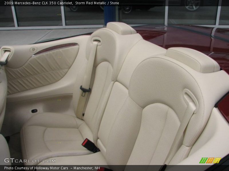 Storm Red Metallic / Stone 2009 Mercedes-Benz CLK 350 Cabriolet