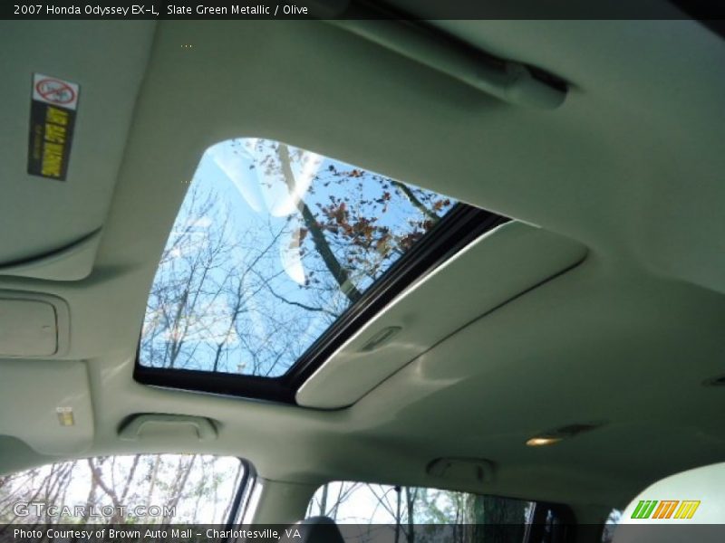 Slate Green Metallic / Olive 2007 Honda Odyssey EX-L