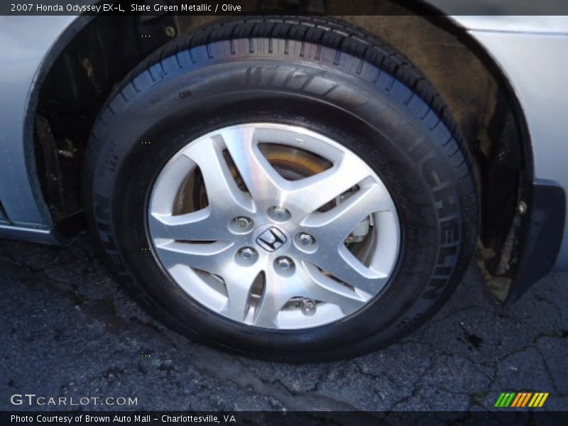 Slate Green Metallic / Olive 2007 Honda Odyssey EX-L