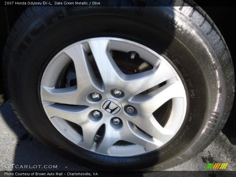 Slate Green Metallic / Olive 2007 Honda Odyssey EX-L