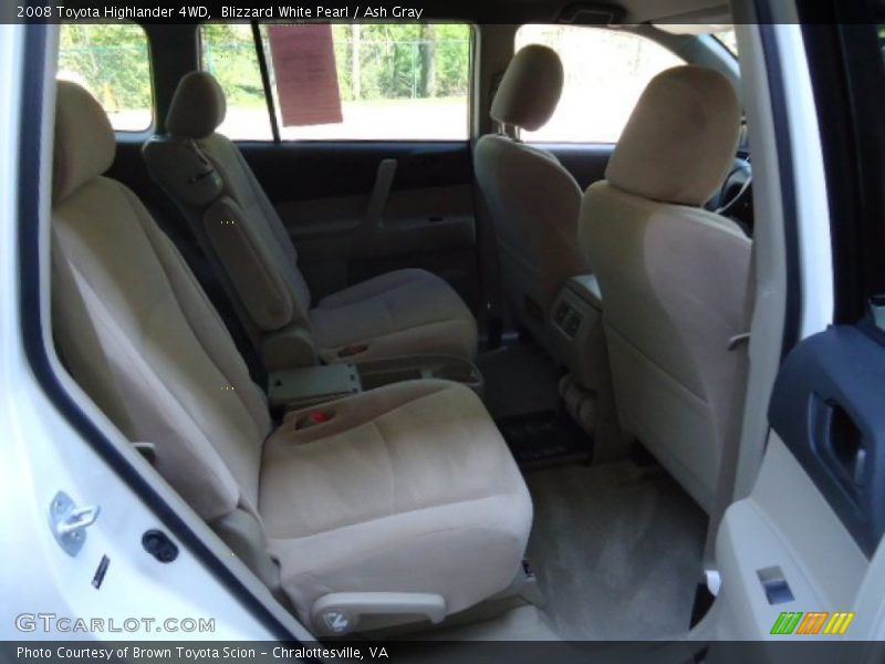 Blizzard White Pearl / Ash Gray 2008 Toyota Highlander 4WD