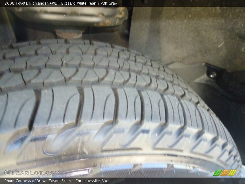 Blizzard White Pearl / Ash Gray 2008 Toyota Highlander 4WD