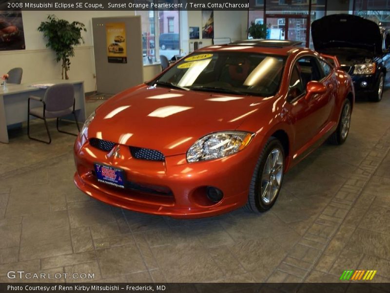 Sunset Orange Pearlescent / Terra Cotta/Charcoal 2008 Mitsubishi Eclipse SE Coupe
