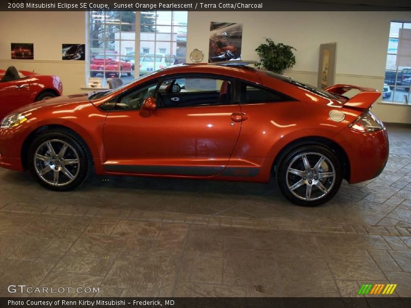 Sunset Orange Pearlescent / Terra Cotta/Charcoal 2008 Mitsubishi Eclipse SE Coupe