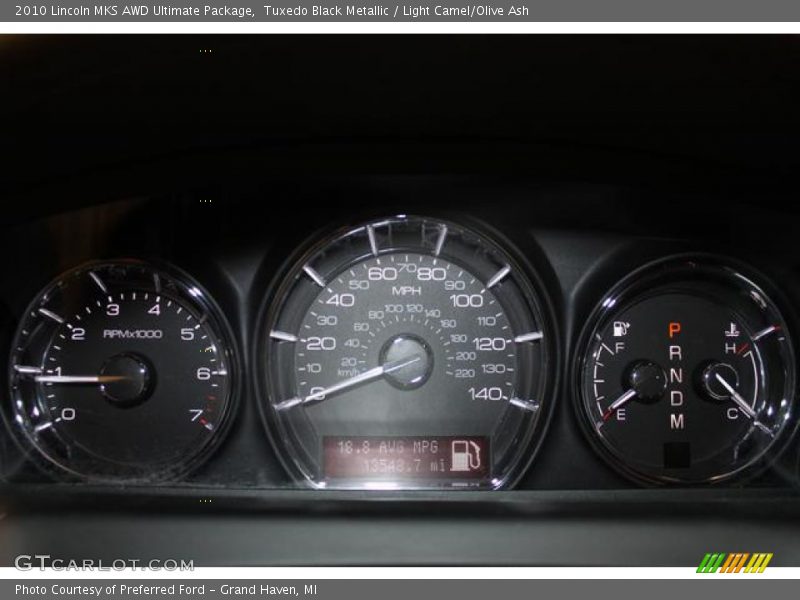 Tuxedo Black Metallic / Light Camel/Olive Ash 2010 Lincoln MKS AWD Ultimate Package