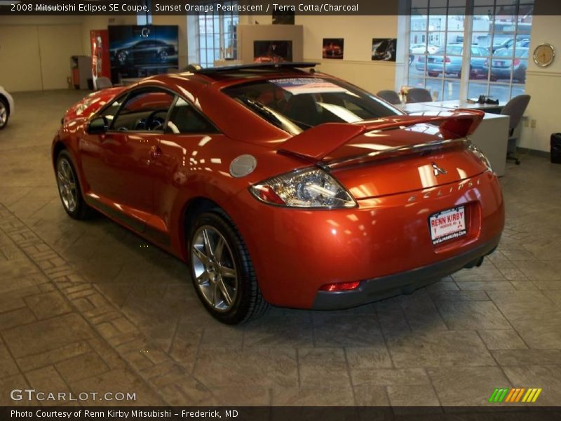 Sunset Orange Pearlescent / Terra Cotta/Charcoal 2008 Mitsubishi Eclipse SE Coupe