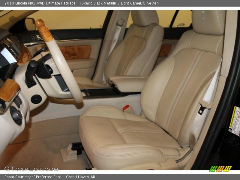 Tuxedo Black Metallic / Light Camel/Olive Ash 2010 Lincoln MKS AWD Ultimate Package