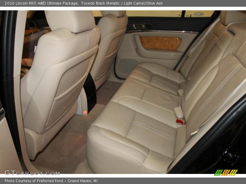 Tuxedo Black Metallic / Light Camel/Olive Ash 2010 Lincoln MKS AWD Ultimate Package