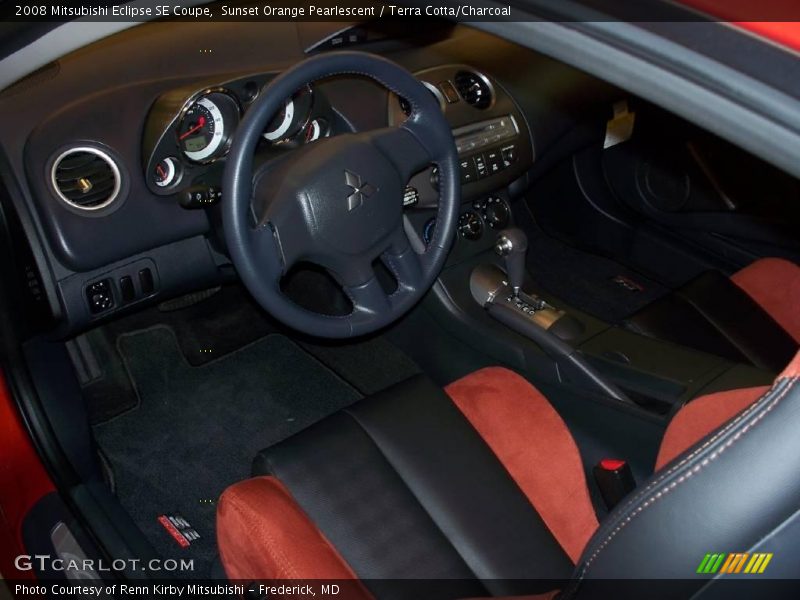 Sunset Orange Pearlescent / Terra Cotta/Charcoal 2008 Mitsubishi Eclipse SE Coupe