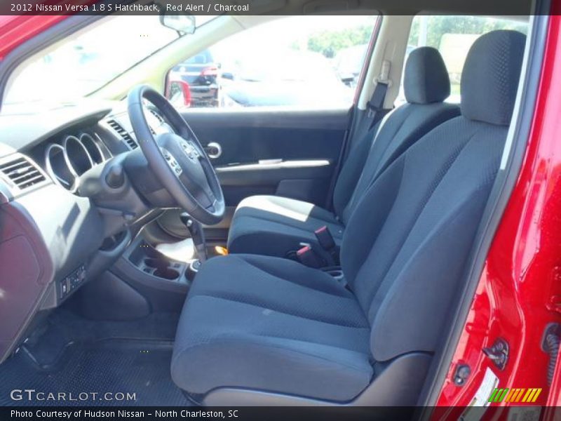 Red Alert / Charcoal 2012 Nissan Versa 1.8 S Hatchback