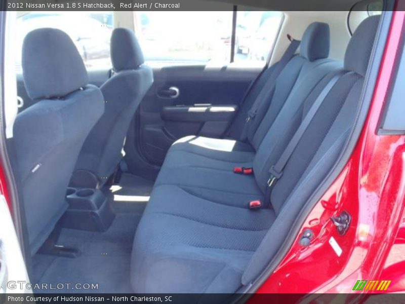 Red Alert / Charcoal 2012 Nissan Versa 1.8 S Hatchback