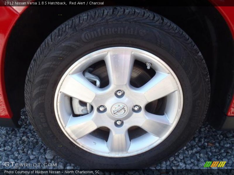 Red Alert / Charcoal 2012 Nissan Versa 1.8 S Hatchback