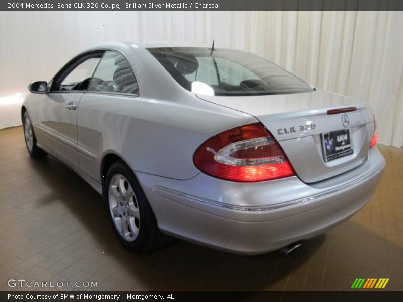 Brilliant Silver Metallic / Charcoal 2004 Mercedes-Benz CLK 320 Coupe