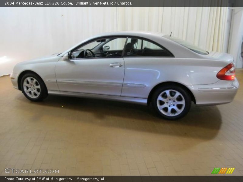Brilliant Silver Metallic / Charcoal 2004 Mercedes-Benz CLK 320 Coupe