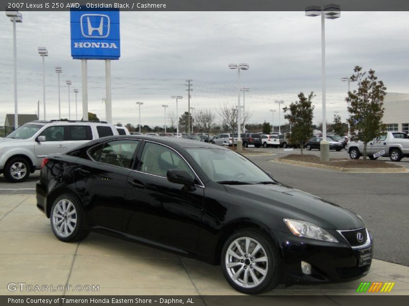 Obsidian Black / Cashmere 2007 Lexus IS 250 AWD