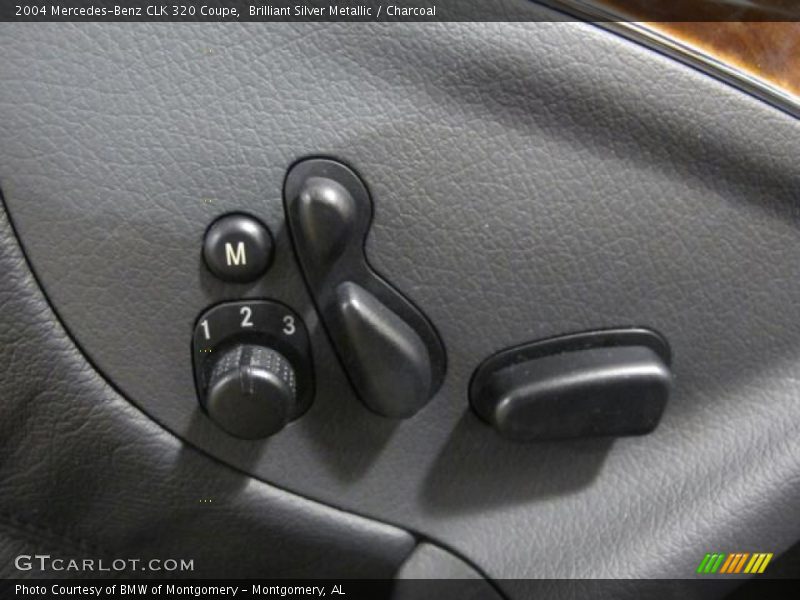 Brilliant Silver Metallic / Charcoal 2004 Mercedes-Benz CLK 320 Coupe