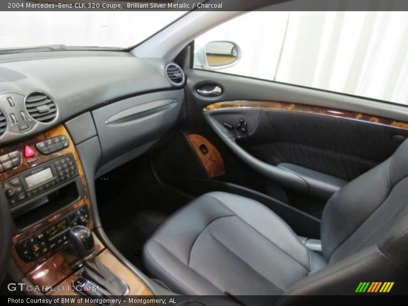 Brilliant Silver Metallic / Charcoal 2004 Mercedes-Benz CLK 320 Coupe