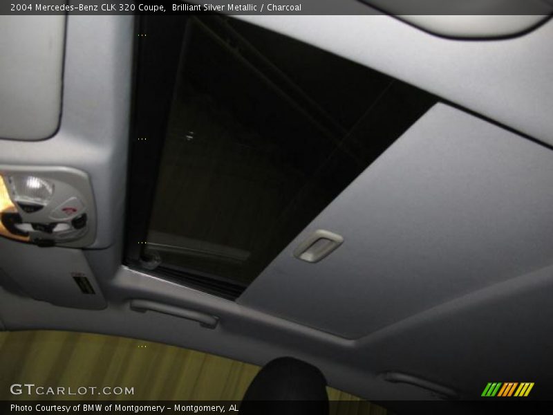 Brilliant Silver Metallic / Charcoal 2004 Mercedes-Benz CLK 320 Coupe