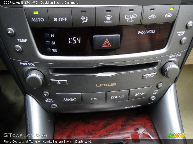 Obsidian Black / Cashmere 2007 Lexus IS 250 AWD