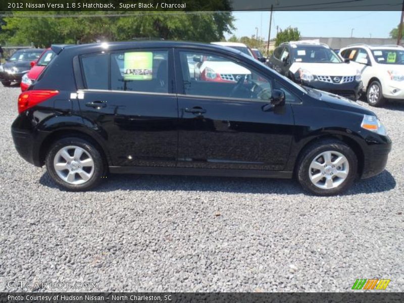 Super Black / Charcoal 2012 Nissan Versa 1.8 S Hatchback