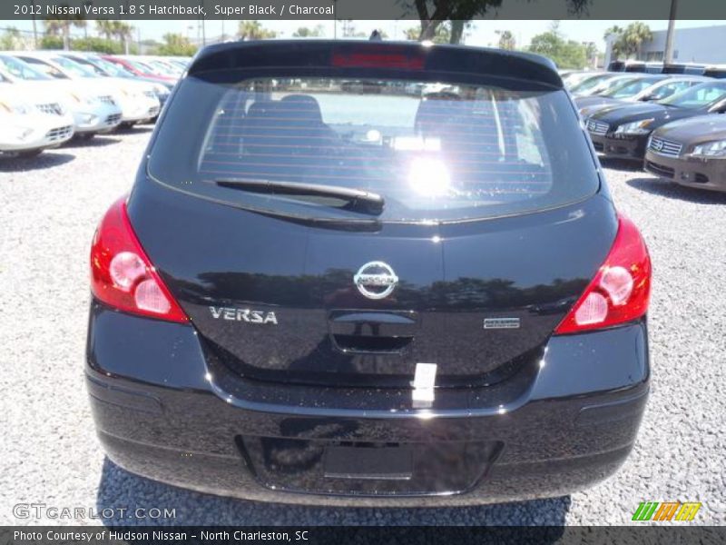 Super Black / Charcoal 2012 Nissan Versa 1.8 S Hatchback