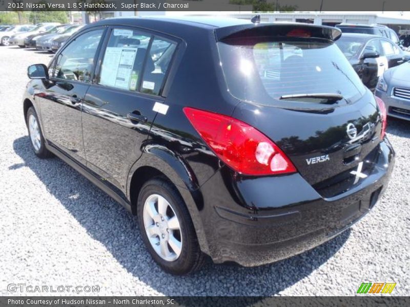 Super Black / Charcoal 2012 Nissan Versa 1.8 S Hatchback