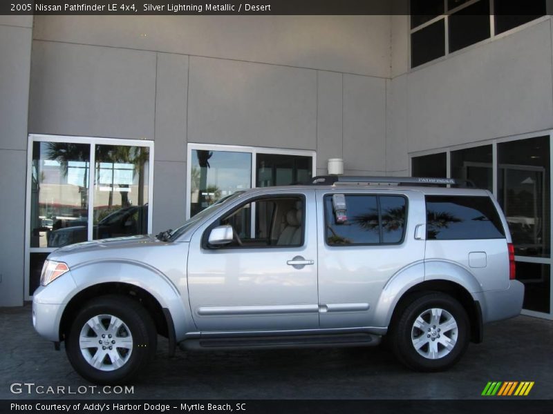 Silver Lightning Metallic / Desert 2005 Nissan Pathfinder LE 4x4