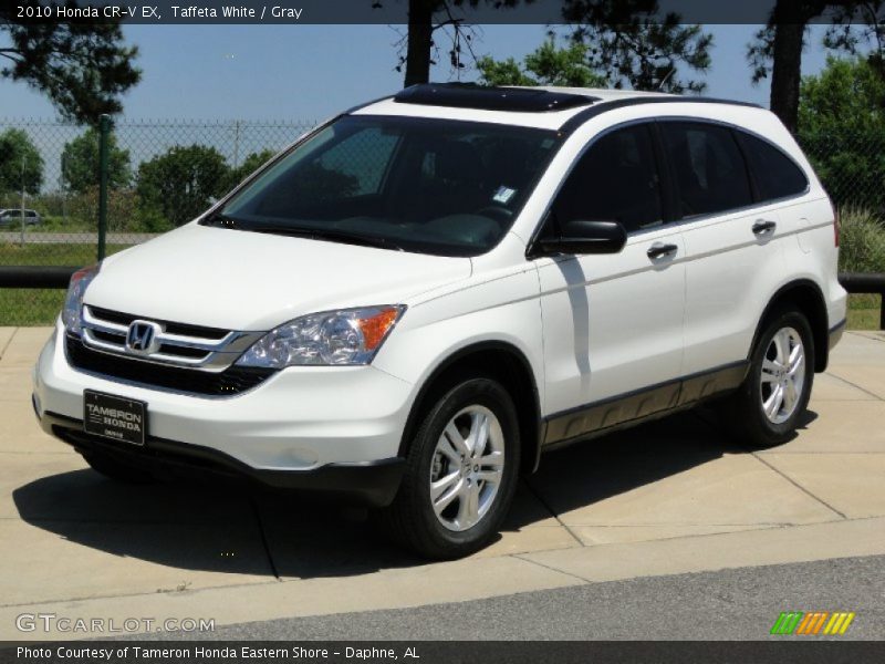 Taffeta White / Gray 2010 Honda CR-V EX