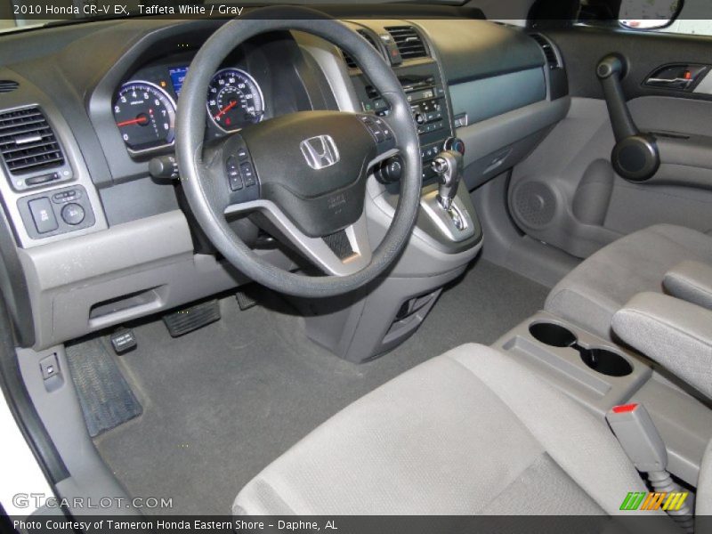 Taffeta White / Gray 2010 Honda CR-V EX